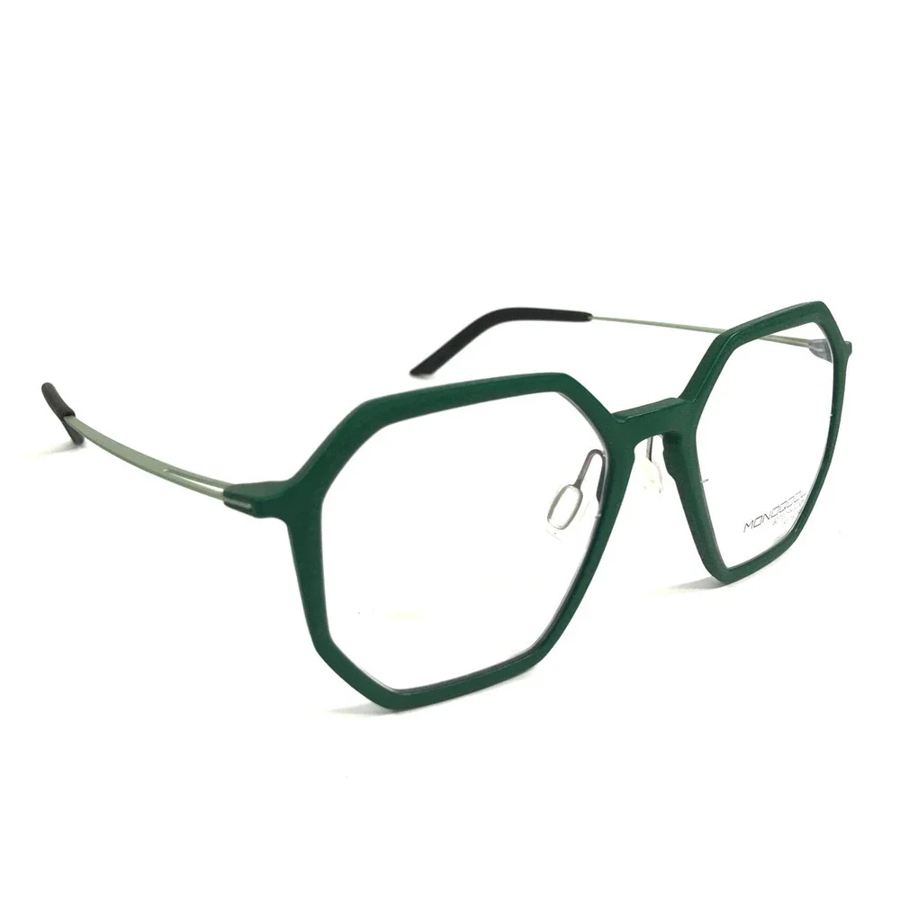 Monoqool Eyeglasses Frames DH Dauphine 68 17s Emerald Green Heptagonal 50-19-136